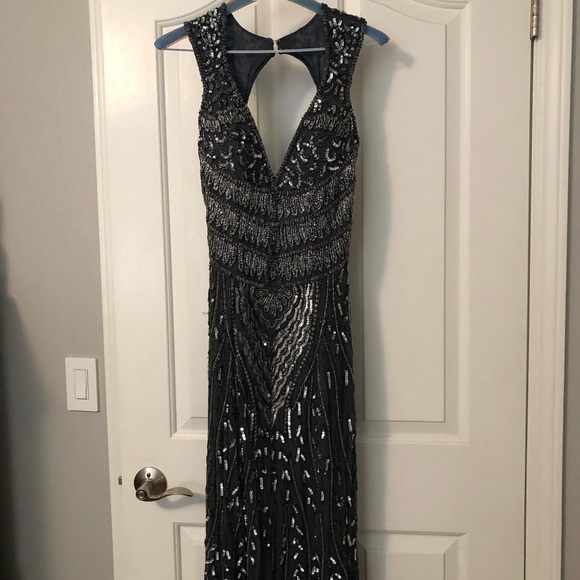 Primavera gray beaded dress - Picture 2 of 8